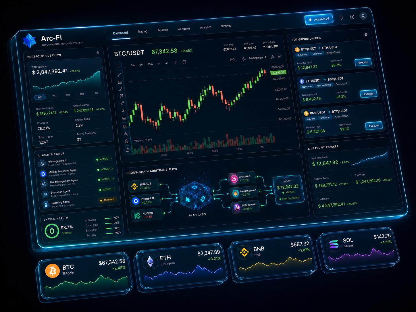 Arc-Fi Trading Dashboard
